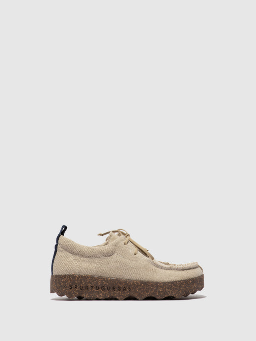 Asportuguesas Chat Trainers Natural Recycled Linen - Naisten Lace-up Trainers ASPP018249FI Natural